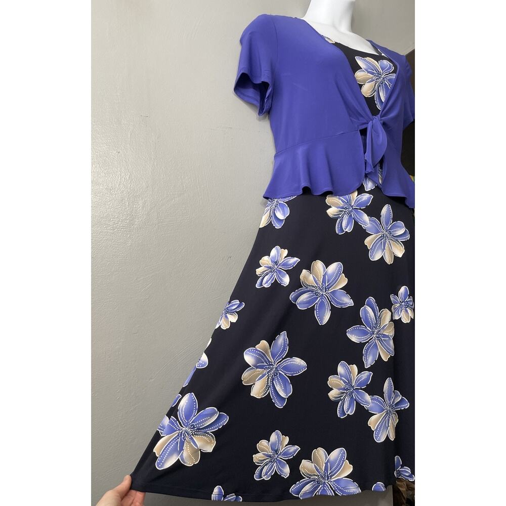 Perceptions Dress Shrug Set Size Large Stretch Easy Care Church Travel Spring - Picture 4 of 14